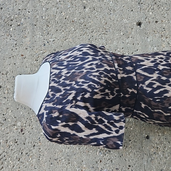 TAHARI silk leopard print dress - Picture 4 of 12